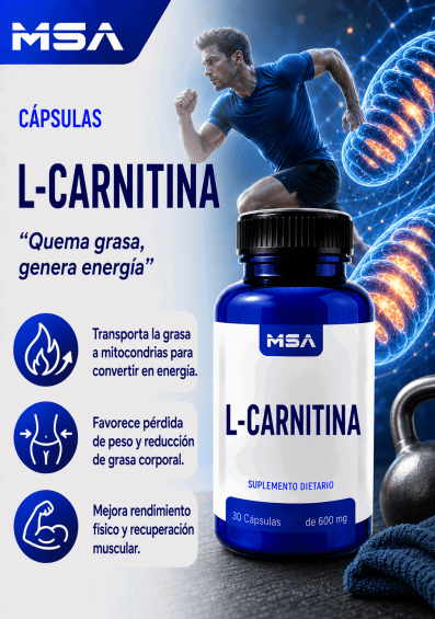 Capsulas L Carnitina 500mg