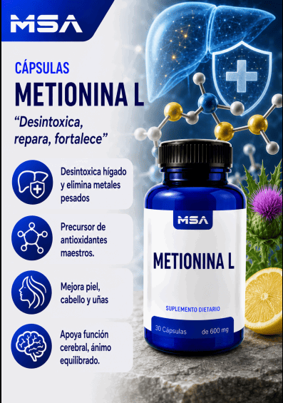 Capsulas Metionina L 500mg