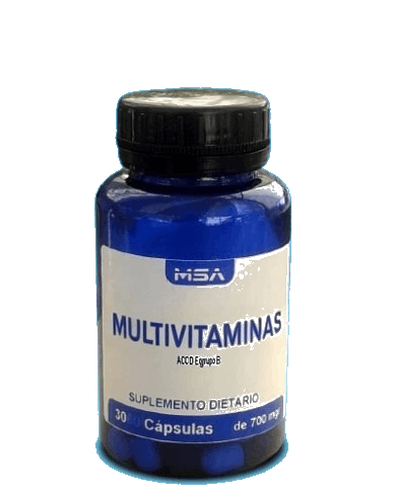 Capsulas Multivitaminas (A, B, C, D, E, H)
