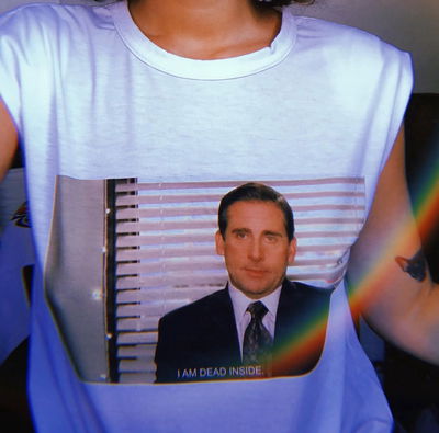 Remera Dead inside - The Office