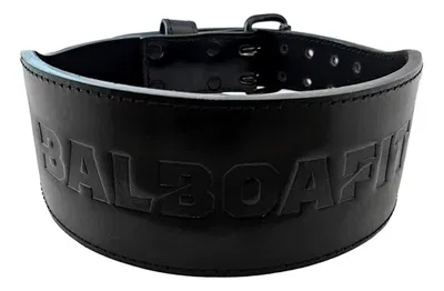 Cinturón Gimnasio De Cuero Doble Hebilla 7mm Balboafit