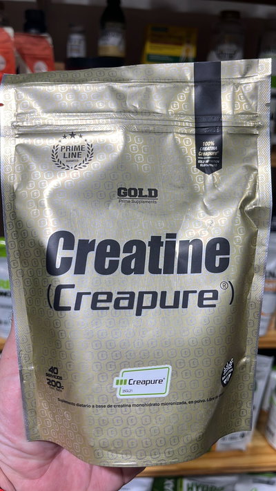 Creatina monohidrato con sello Creapure® 200GR gold