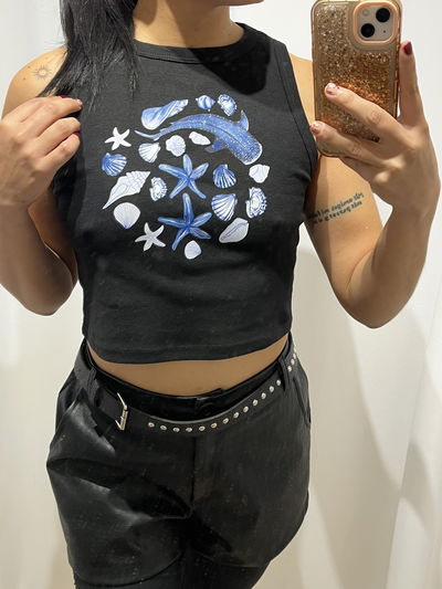 Musculosa negra mar