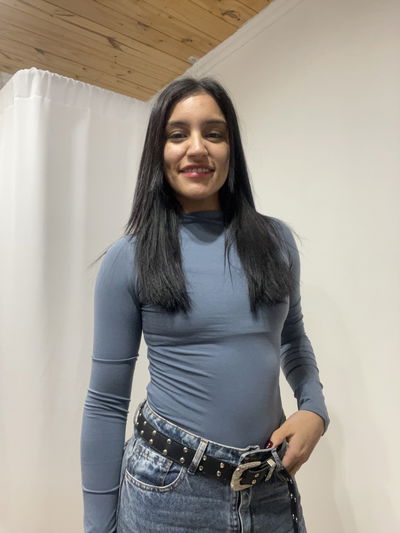 Remera manga larga azul 
