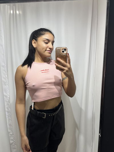 Musculosa rosa bordado letra
