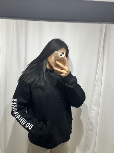 Buzo Negro Capucha