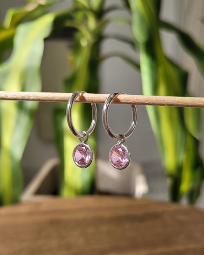 Argollitas Círculo Rosa PL