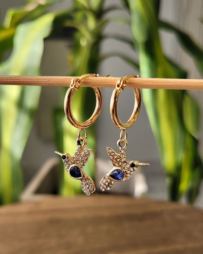 Argollas Colibrí Azul AD