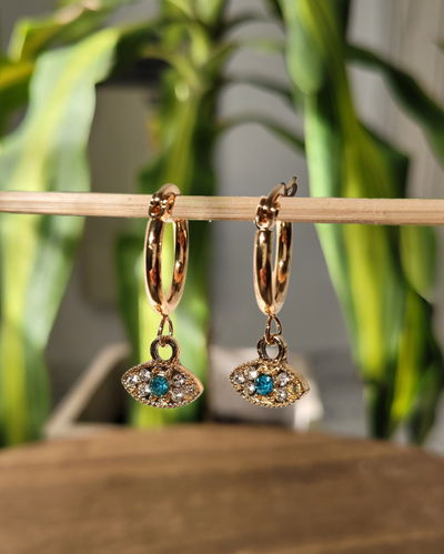 Argollas Ojos Turquesa AD
