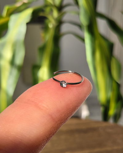 Piercing Argolla Brillo AQ