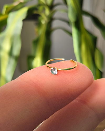 Piercing Argolla Brillo AD