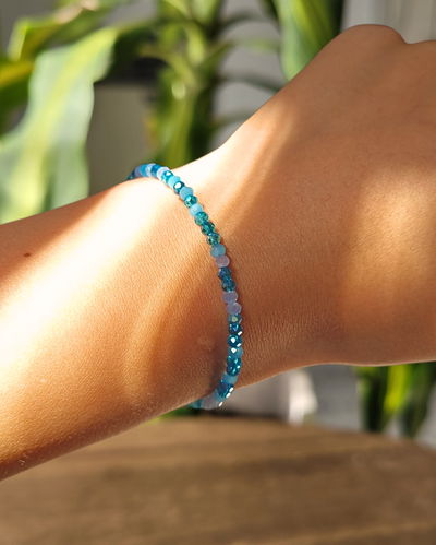 Pulsera Cristales Aqua PL
