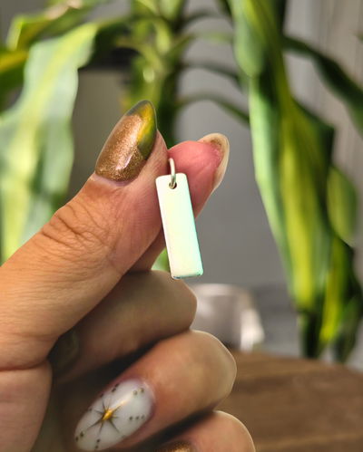 Dije Chapita Rectangular Grabado + Cadena PL