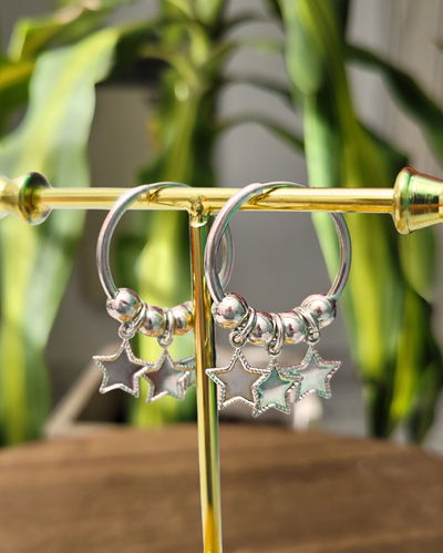 Argollitas Estrellas y Bolitas PL