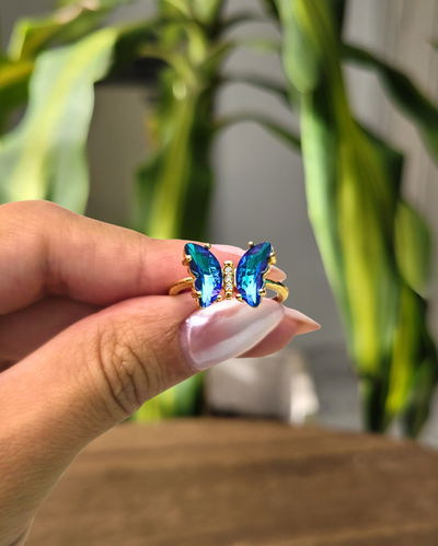 Anillo Flora Azul AD