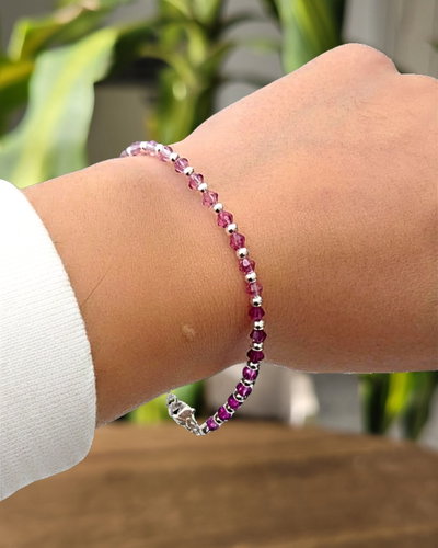 Pulsera Cristales Pink AB