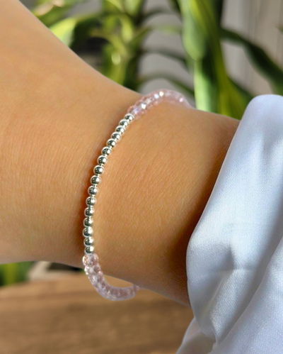Pulsera Cristales Rosa PL