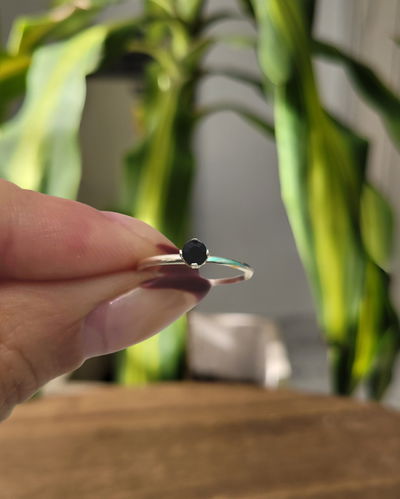 Anillo Midi Genova Negro PL