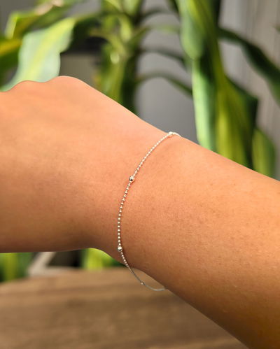 Pulsera Doble Bolitas PL