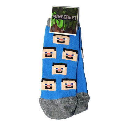 Medias Soquetes Minecraft - Steve