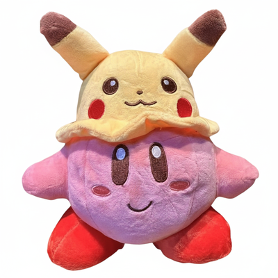 Peluche Kirby con Sombrero Pikachu