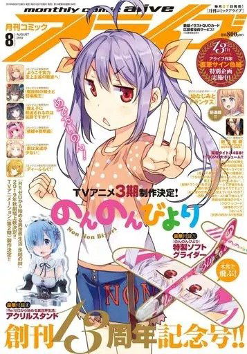 Monthly Comic Alive agosto 2019