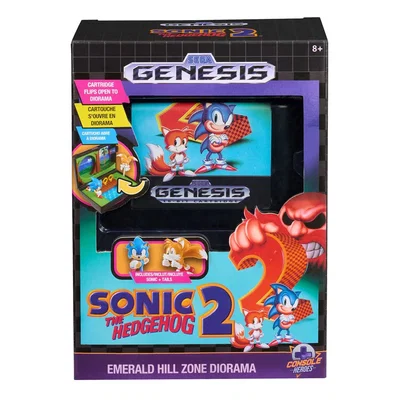 PREVENTA ABRIL - Console Heroes Sonic the Hedgehog 2 Cartridge Diorama Playset