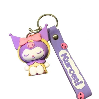 Llavero de Goma - Kuromi (Sanrio)