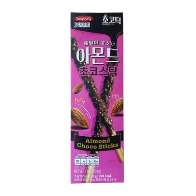 Sunyoung - Almond Choco Sticks (Palitos de Chocolate con Almendras 54g)