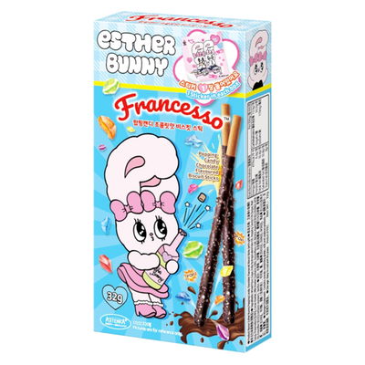 Palitos con Chocolate Explosivo – Esther Bunny x Francesso 32g