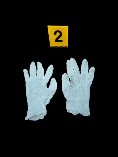 Guantes para manipular evidencia