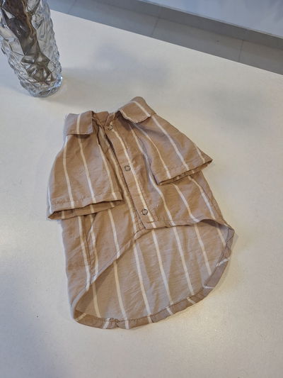 Camisa lino rayada