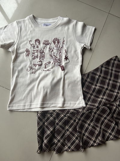 baby tee 'nana' - crudo