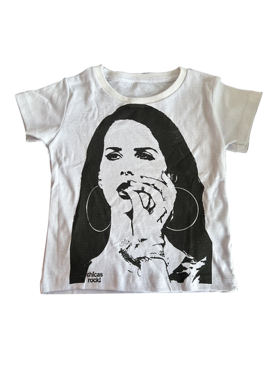 baby tee 'lana del rey' blanca - sale