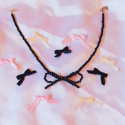 choker lacy (negro)