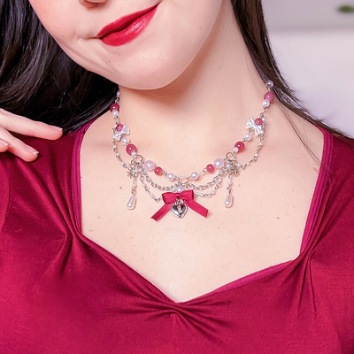 collar red velvet