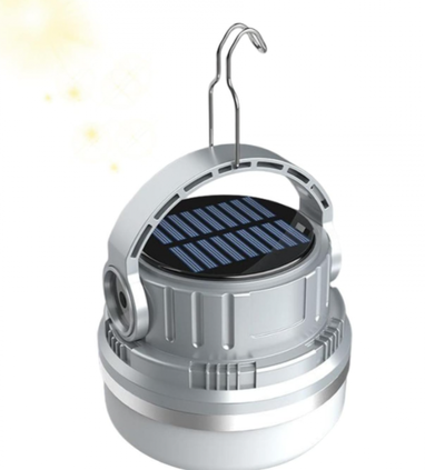 LÁMPARA CAMPING RECARGABLE SOLAR USB