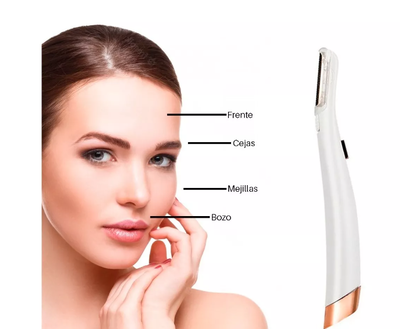 PERFILADOR ELÉCTRICO DE VELLO FACIAL CON LUZ INTEGRADA