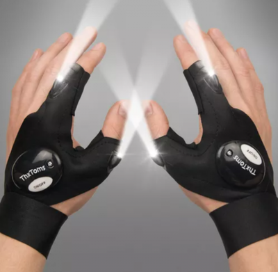 GUANTES CON LUZ LED TALLER DEPORTE LECTURA PESCA