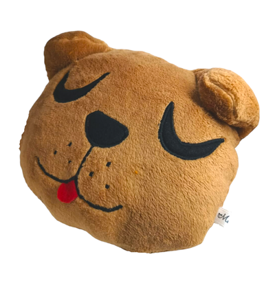 Almohada Peluche Gatito O Perrito 32cm Bordado Artesanal