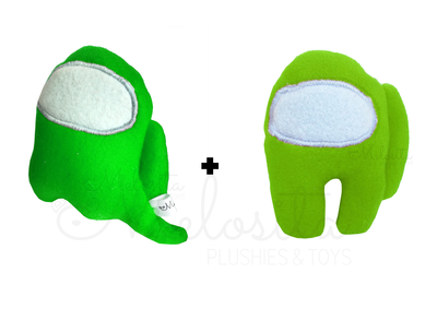 2x1 Peluches Chicos Among Us Fantasma y Tripulante