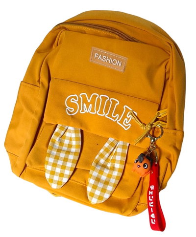 Mochila Chica Infantil Conejo Con Llavero Varios Colores