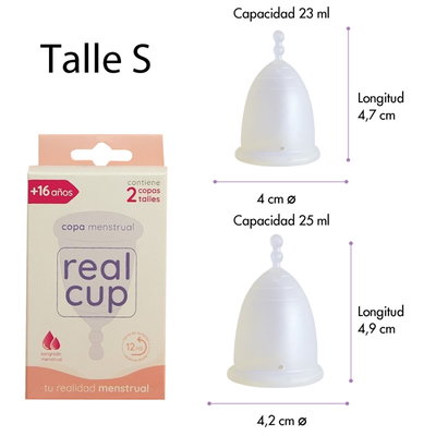 Copas Mentruales Talle S (vienen 2)
