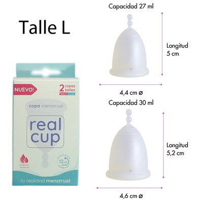 Copa Menstrual Talle L (vienen 2)