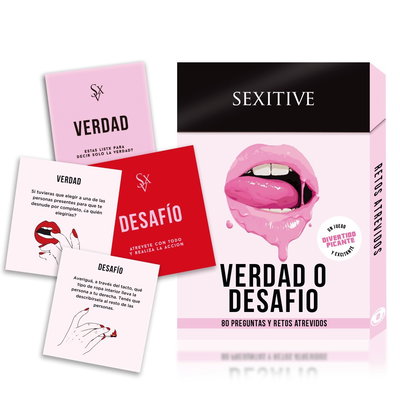 Juego de cartas Verdad Desafío: Retos atrevidos Sexitive