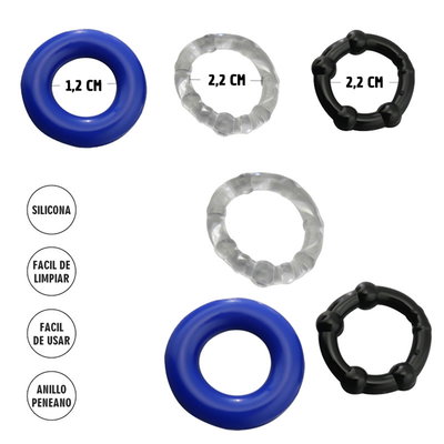 Set anillos peneanos