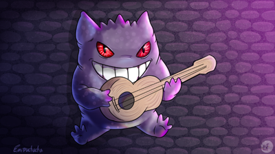 Print Gengar con ukelele