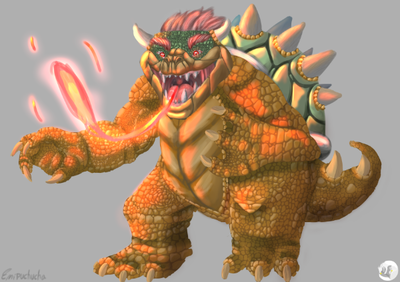Sticker holográfico Bowser