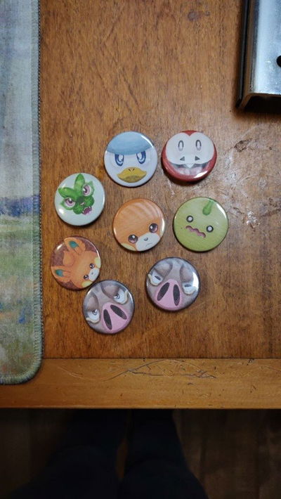 Pin set "Pokémon faces from Paldea"