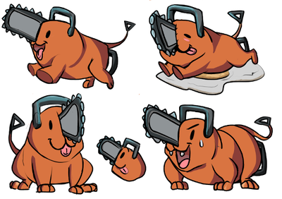 Sticker set Pochita
